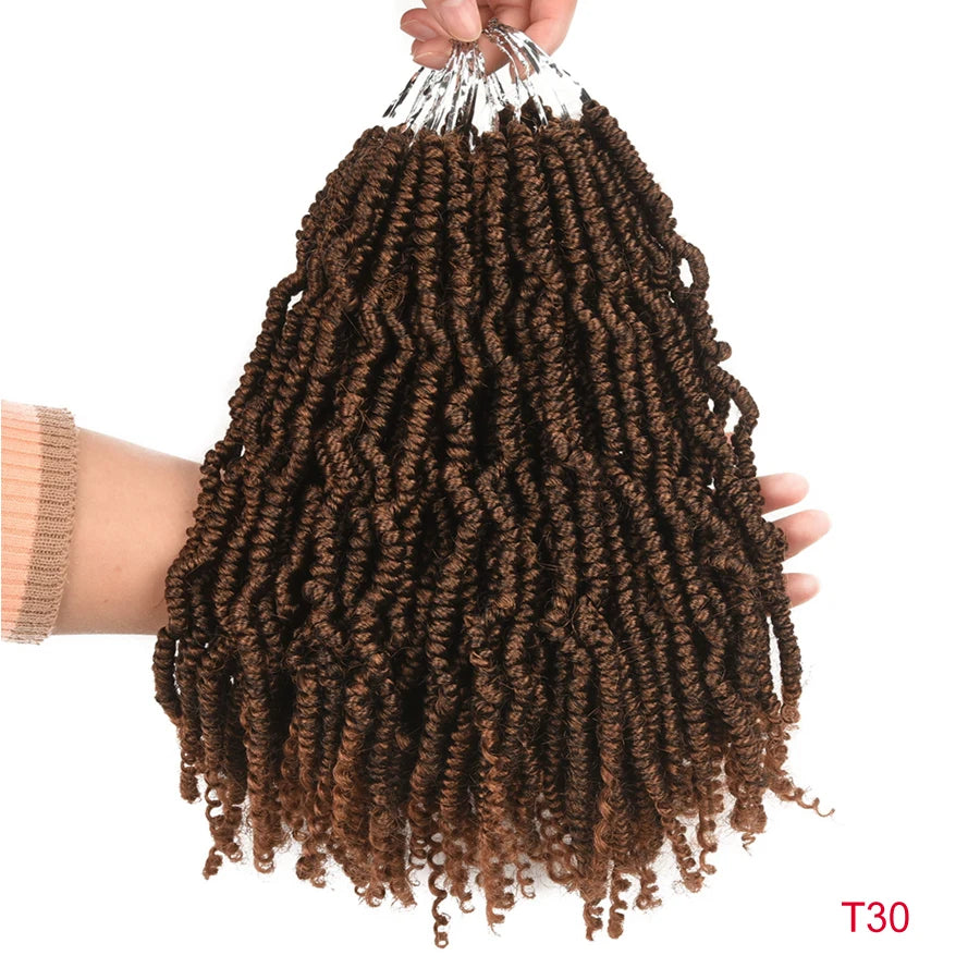 TOMO Bomb Twist Crochet Braids Pre-looped Passion Twist Crochet Hair Ombre Spring Twist Synthetic Braiding Hair Extensions 14"