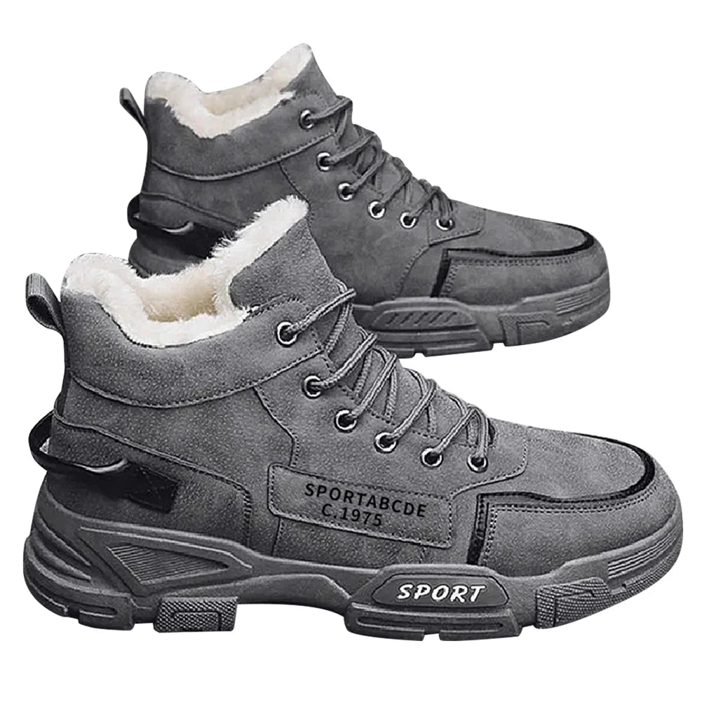 Non-Slip Men's Boots Offer Safety Work Shoes Mens Shooes Men Motorcycle Boot Man Tactical Boots Ankle Snow Winter High top