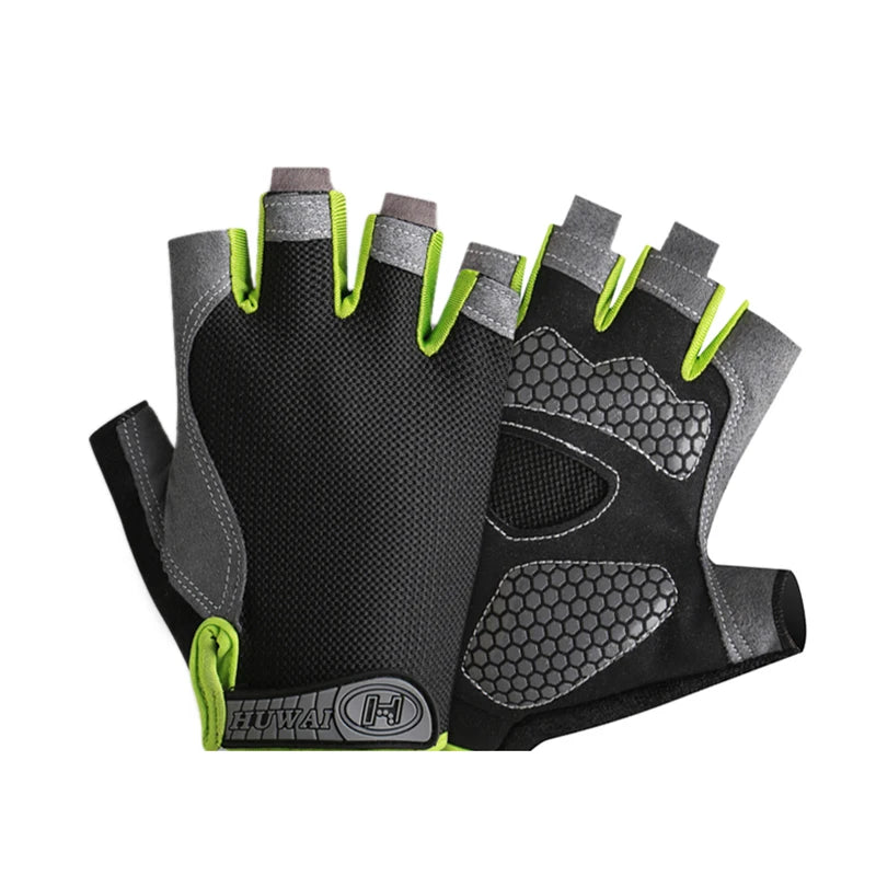 Weightlifti Gym Gloves Fitness Training Fingerless Men Women Bodybuilding Exercise Sports Gloves Cycling Anti Slip Breathable
