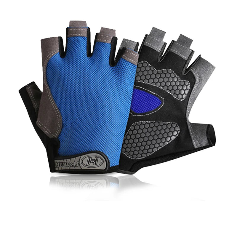 Weightlifti Gym Gloves Fitness Training Fingerless Men Women Bodybuilding Exercise Sports Gloves Cycling Anti Slip Breathable
