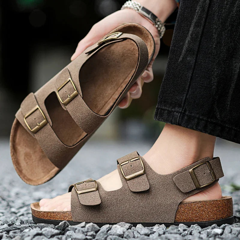 Man Shoes for Men 2024 Men's Casual Sandal Man Summer Slippers Original Men's Sandals Models Flat Sandals Mens Soft Sandles Sale
