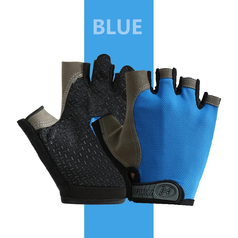 Weightlifti Gym Gloves Fitness Training Fingerless Men Women Bodybuilding Exercise Sports Gloves Cycling Anti Slip Breathable