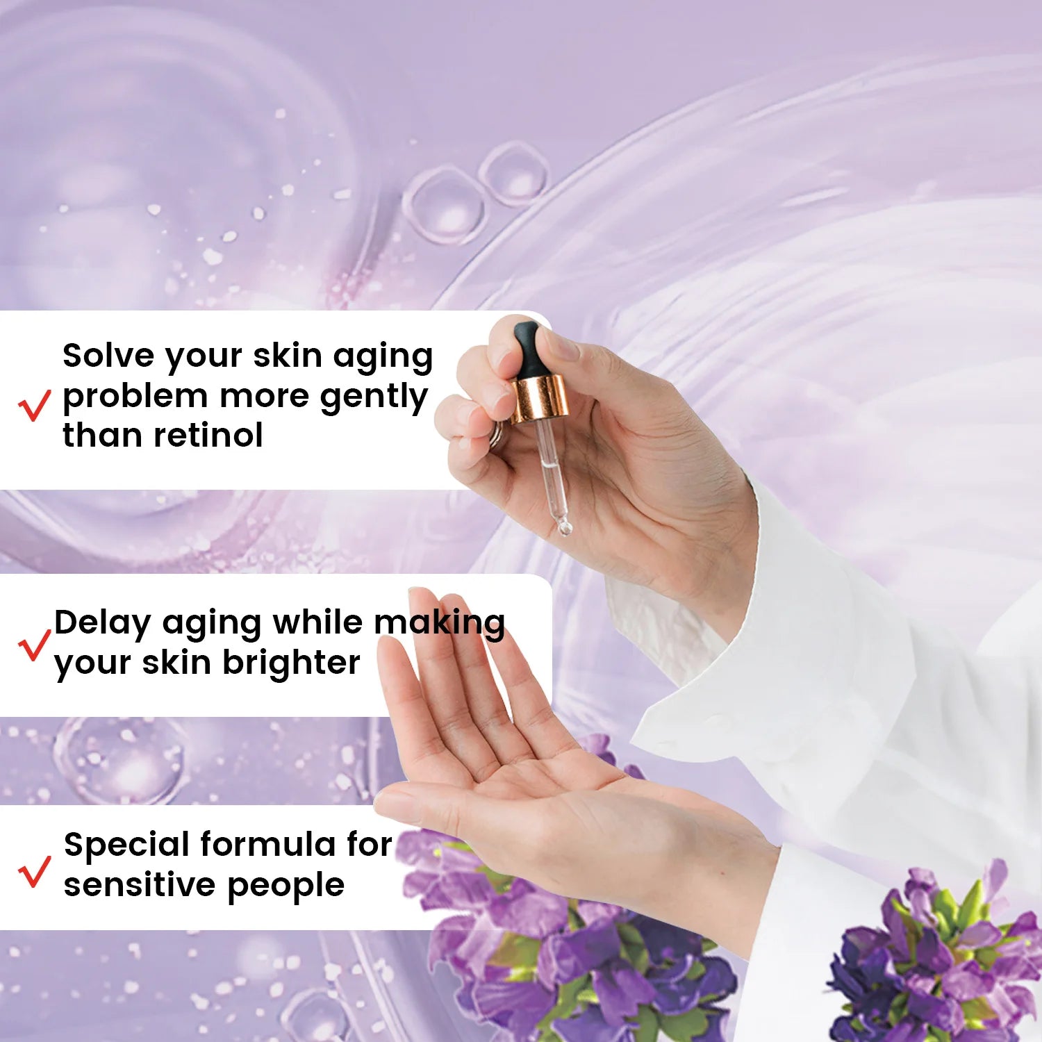Natural bakuchiol  serum - Gentle, Powerful Anti- Aging Formula