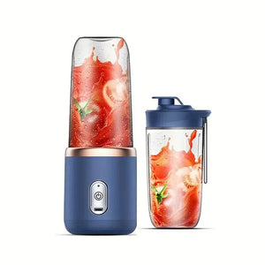 portable juicer with 2 cups, USB rechargeable mini blender, fresh juicer cup, personal sized smoothie blender Mini batidora