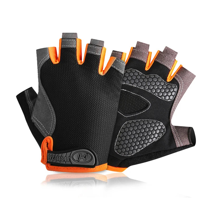 Weightlifti Gym Gloves Fitness Training Fingerless Men Women Bodybuilding Exercise Sports Gloves Cycling Anti Slip Breathable