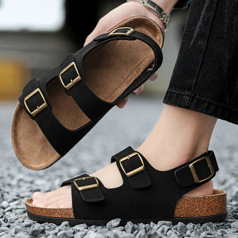 Man Shoes for Men 2024 Men's Casual Sandal Man Summer Slippers Original Men's Sandals Models Flat Sandals Mens Soft Sandles Sale