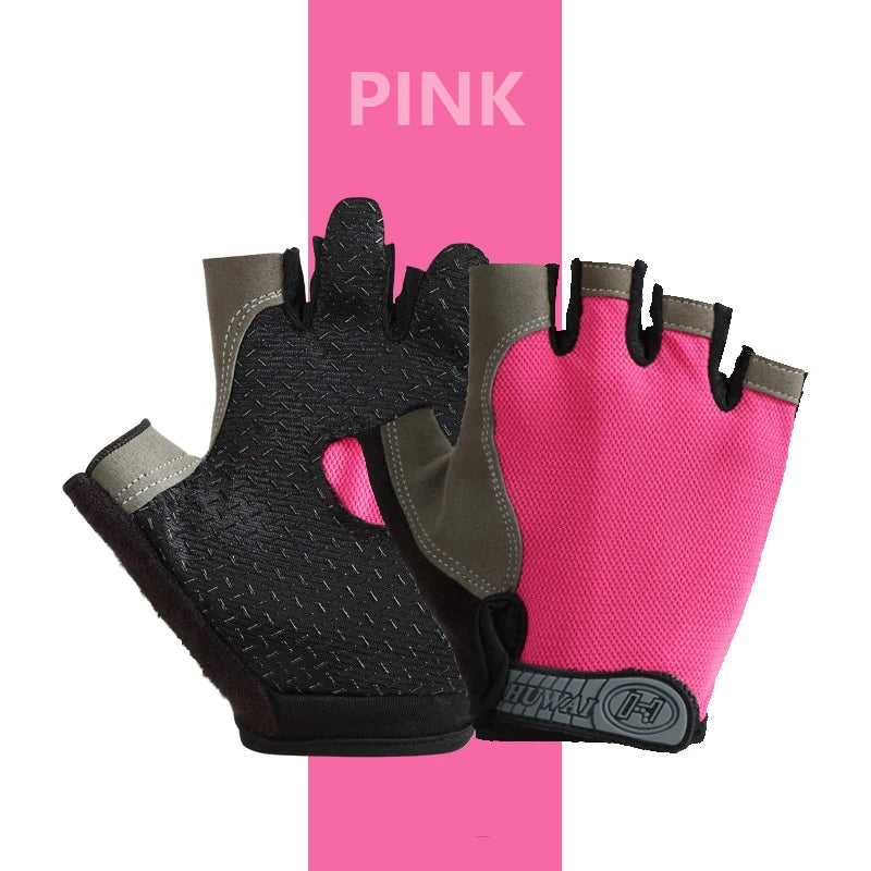 Weightlifti Gym Gloves Fitness Training Fingerless Men Women Bodybuilding Exercise Sports Gloves Cycling Anti Slip Breathable