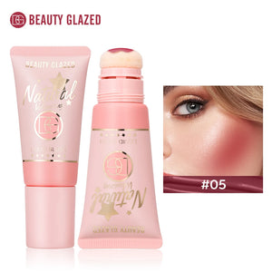 Beauty Glazed 6-Colors Liquid Blush, Shimmer Pearly Finish Suitable For All Skin Tones , Velvet Matte, Long-lasting ,Waterproof