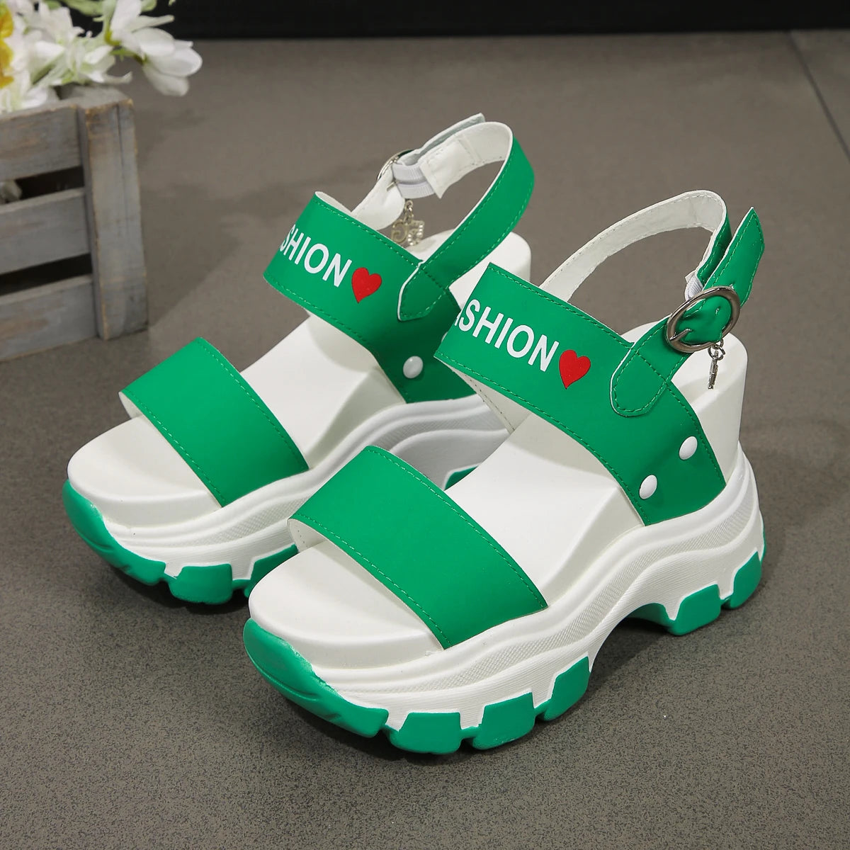 Women Platform Sandals 2025 New Summer Chunky High Heels Sandals Female Fashion Beach Wedges Shoes for Women Sandalias De Mujer