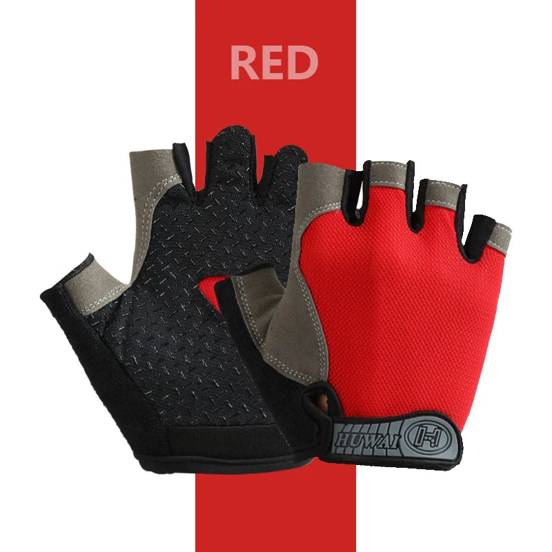 Weightlifti Gym Gloves Fitness Training Fingerless Men Women Bodybuilding Exercise Sports Gloves Cycling Anti Slip Breathable