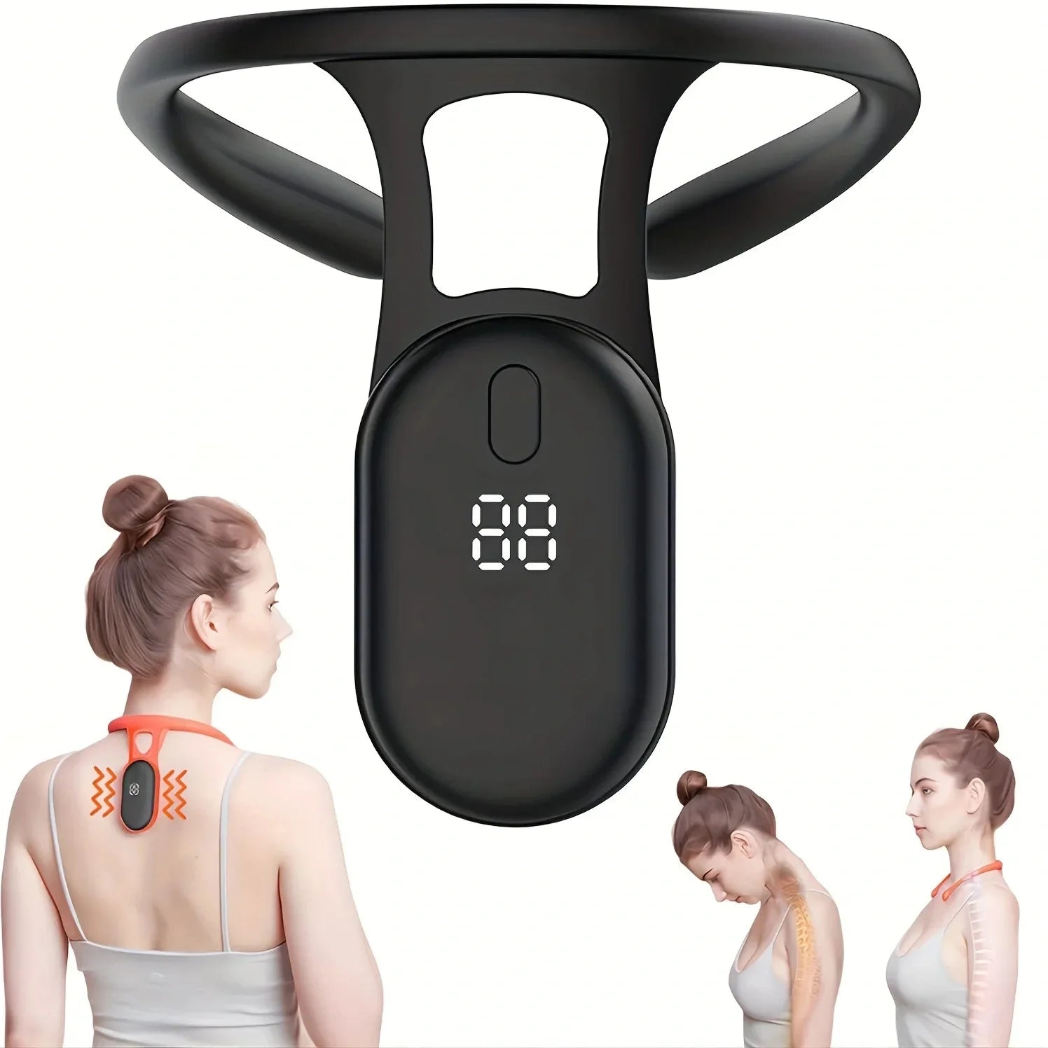 Smart Posture Corrector Vibration Posture Training Reminder Sensor Back Posture Neck Hump Corrector for Adult Kids