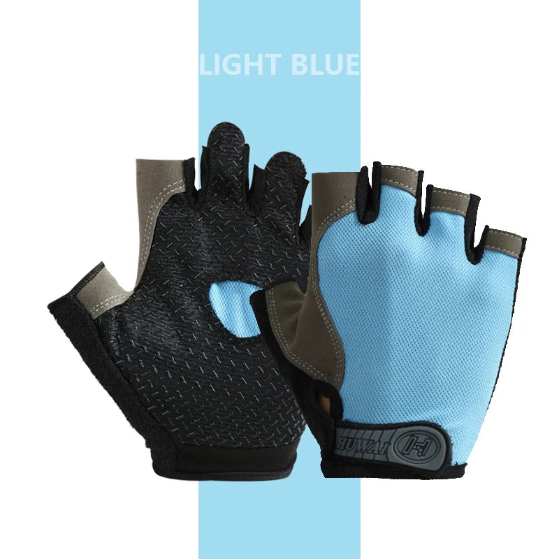 Weightlifti Gym Gloves Fitness Training Fingerless Men Women Bodybuilding Exercise Sports Gloves Cycling Anti Slip Breathable