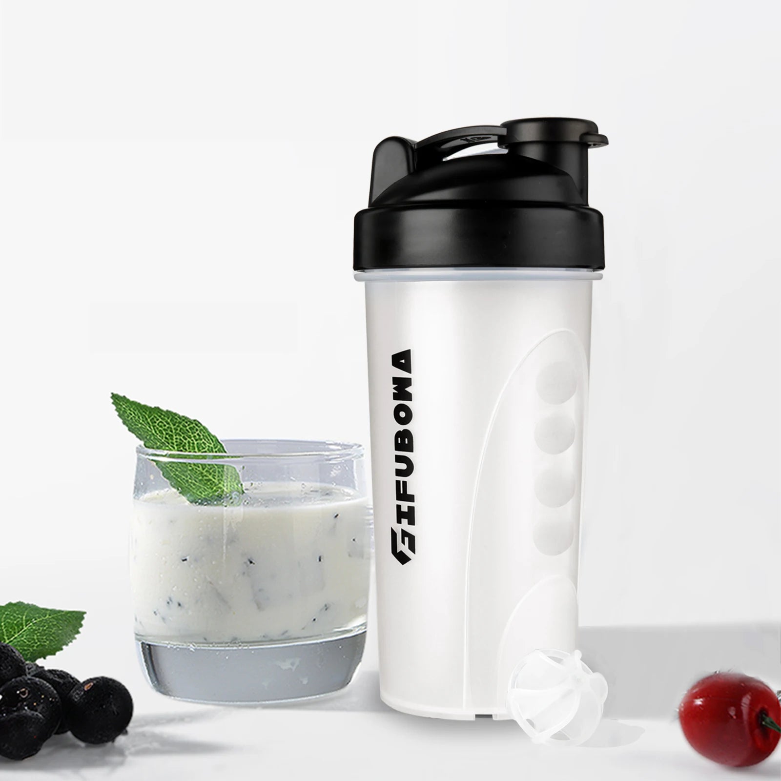Shaker Cup for Protein Mixes with Ball 28 Oz Bpa Free Powder Mixing Drinking Bottle Leak Proof for Gym Sports Fitness Whey Shake