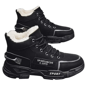 Non-Slip Men's Boots Offer Safety Work Shoes Mens Shooes Men Motorcycle Boot Man Tactical Boots Ankle Snow Winter High top