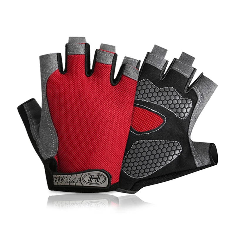 Weightlifti Gym Gloves Fitness Training Fingerless Men Women Bodybuilding Exercise Sports Gloves Cycling Anti Slip Breathable